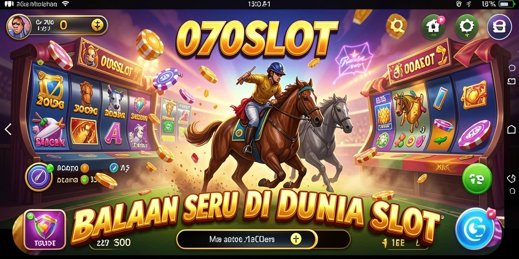 Screenshot gameplay 070SLOT menampilkan balapan yang mendebarkan.