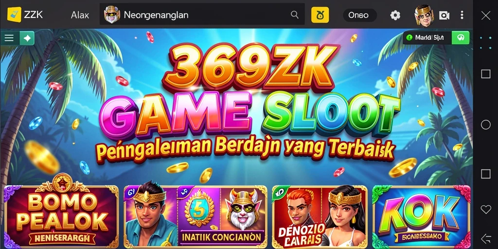 Tampilan gameplay seru di 369ZK dengan berbagai pilihan mesin Slot.