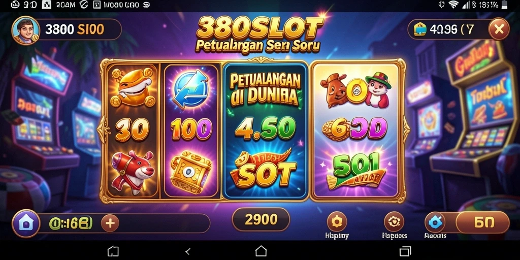 Tampilan gameplay 380SLOT yang penuh petualangan dan kejutan.