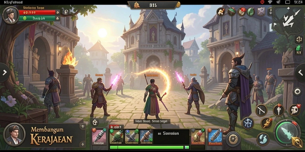 Tampilan awal gameplay 8II yang menarik dan strategis.