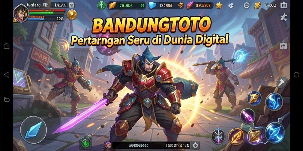 Tampilan seru pertarungan dalam BANDUNGTOTO dengan karakter yang berbeda.