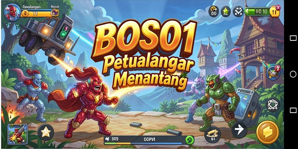 Tampilan menarik dari gameplay BOS01 yang penuh tantangan.