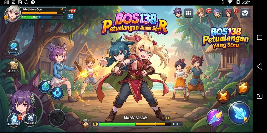 Tampilan gameplay seru dengan karakter Anime favorit.