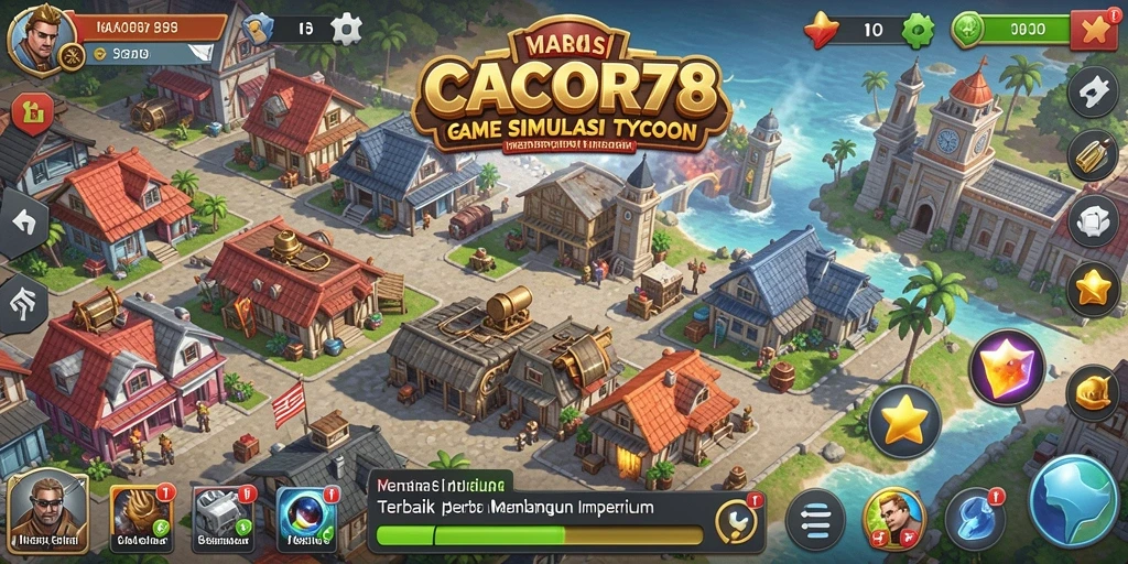 Screenshot menunjukkan gameplay Tycoon CACOR78 yang menarik dan interaktif.