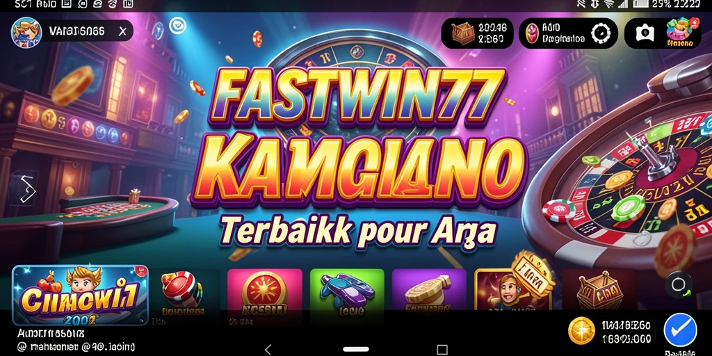 Tampilan menarik dari gameplay permainan Kasino FASTWIN77.