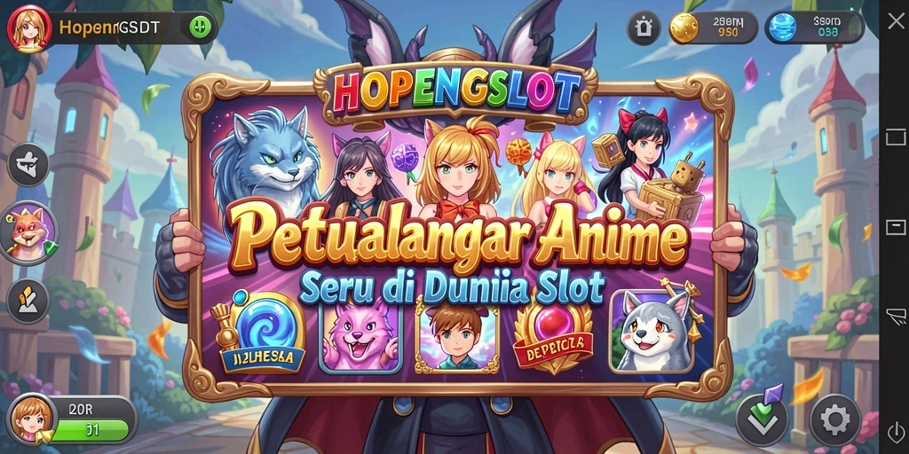 Screenshot utama HOPENGSLOT menampilkan aksi seru permainan slot Anime.