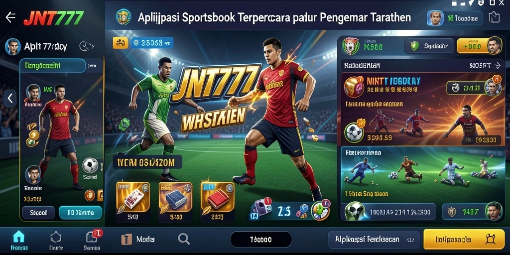 Tampilan utama JNT777 menampilkan berbagai opsi taruhan olahraga menarik.