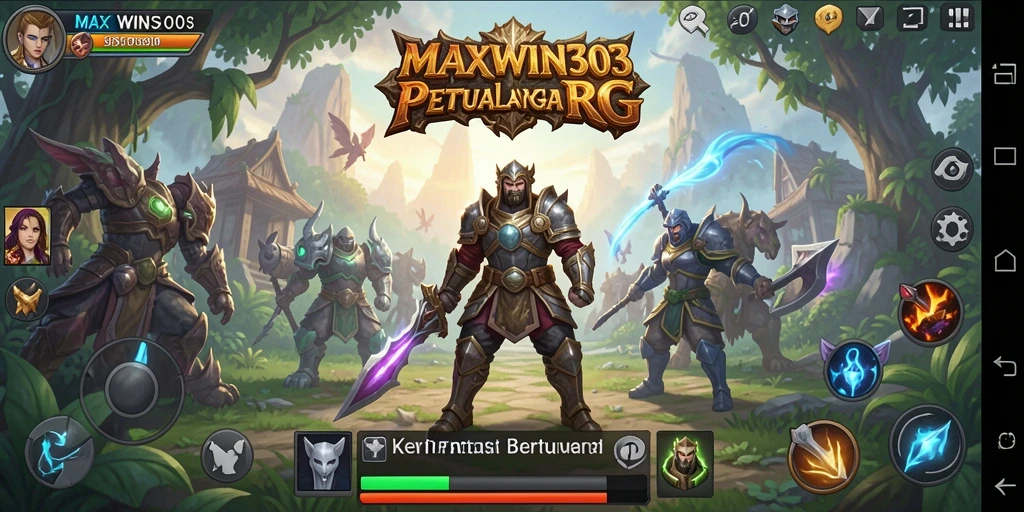 Tangkapan layar gameplay <strong>MAXWIN303</strong> menunjukkan aksi pertempuran yang mendebarkan.