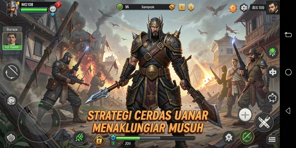 Tampilan menarik dari gameplay strategi MG108 dengan berbagai unit dan taktik.