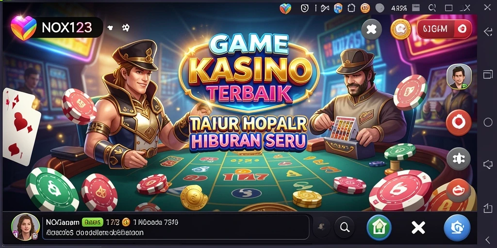 Tampilan gameplay kasinonya yang mendebarkan dan interaktif.