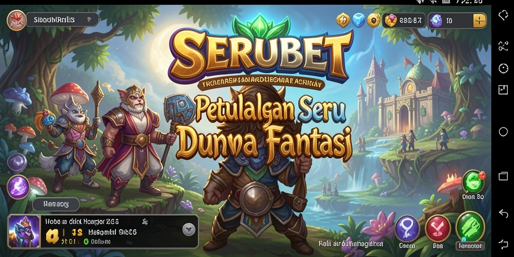 Tampilan gameplay <strong>SERUBET</strong> dengan pemandangan alam yang menakjubkan.