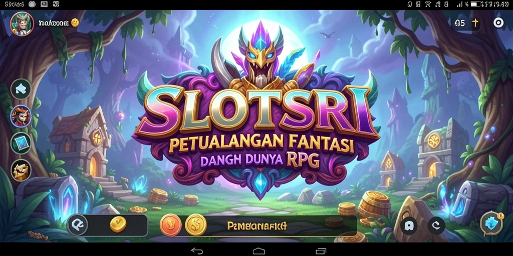 Tangkapan layar permainan SLOTSRI menampilkan aksi RPG yang mendebarkan.