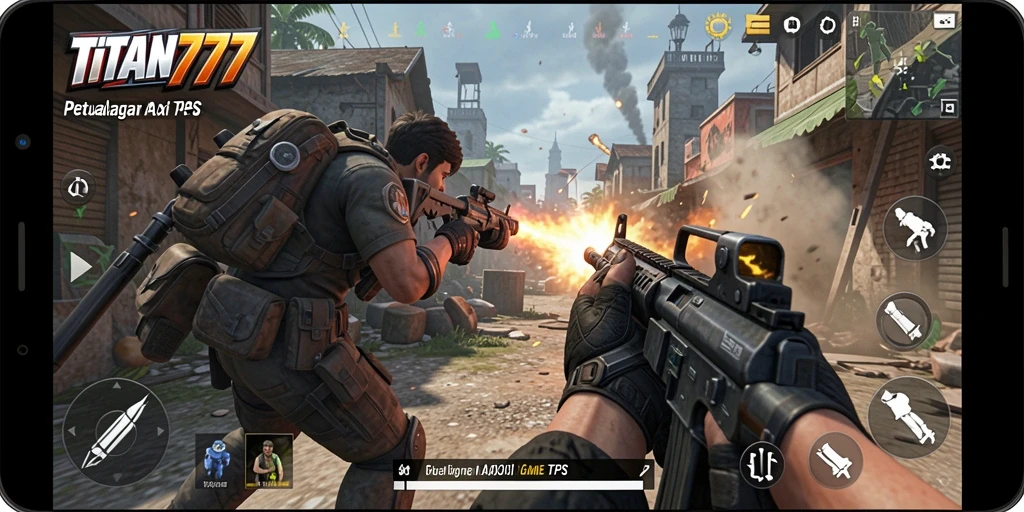 Tangkapan layar dari gameplay TPS mendalam dalam TITAN777.