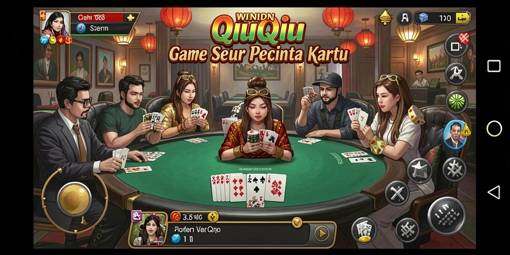 Tampilan gameplay QiuQiu yang menegangkan di WINIDN.